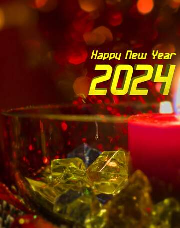 FX №200711 happy new year 2024 dark blur