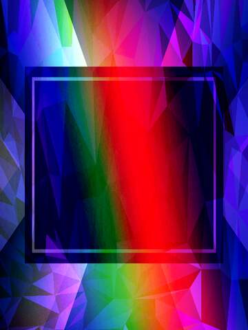 FX №201260 rainbow frame border business template Polygon abstract geometrical background with triangles