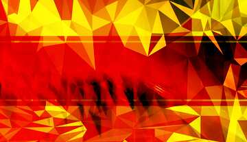 FX №201546 Yellow Red futuristic shape. polygonal triangle lights template Design