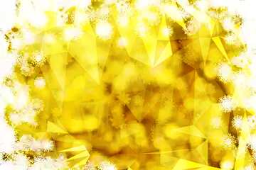 FX №201165 Gold Polygon abstract geometrical background with triangles