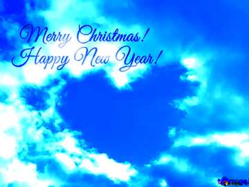 FX №202243 Love in Heaven Merry Christmas and Happy New Year! inscription