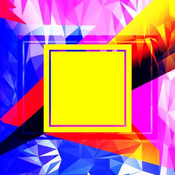 FX №203788 Colorful illustration template frame Trend Polygonal abstract geometrical background with triangles