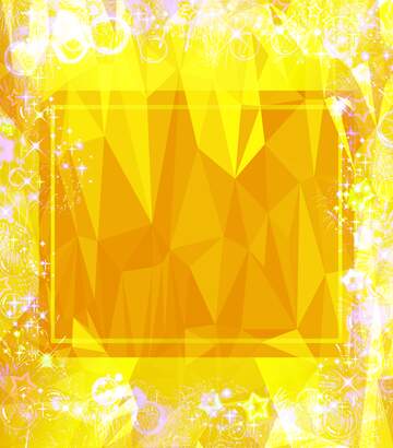 FX №203338 Frame multi-colored Polygonal abstract geometrical background with triangles Yellow Template