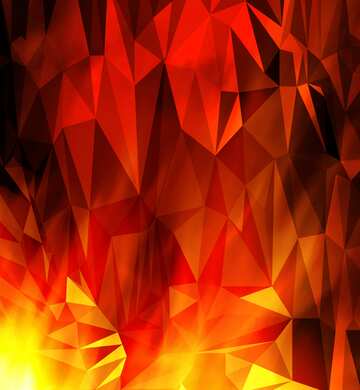 FX №204011 Fire Polygonal background