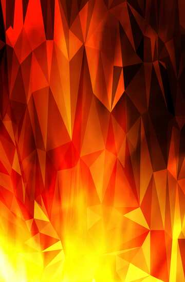 FX №204006 Fire Wall. Polygonal abstract geometrical background with triangles