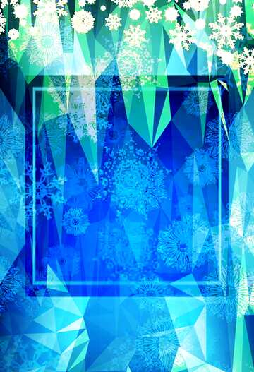 FX №204442 Blue Christmas background Polygonal abstract geometrical background with triangles