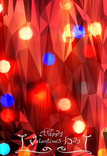 FX №204174 happy valentines day Bright Polygonal abstract geometrical background with triangles