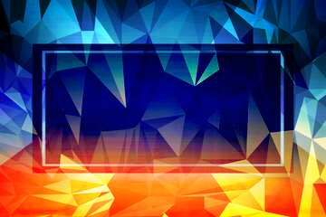 FX №204034 template Polygonal abstract geometrical background with triangles