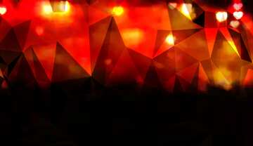 FX №205675 Lights hearts dark Polygonal abstract geometrical background with triangles