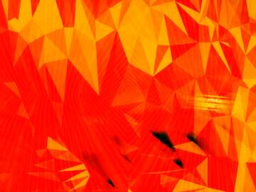 FX №205069 Red orange Polygonal abstract geometrical background with triangles