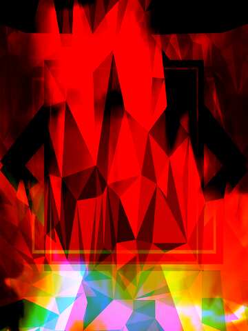 FX №205182 Fire template Polygonal abstract geometrical background with triangles