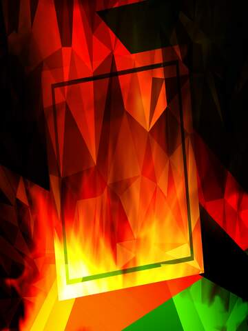 FX №205185 Fire Wall. template frame Polygonal abstract geometrical background with triangles