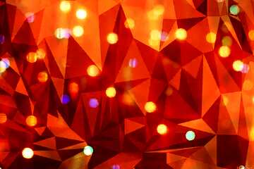 FX №205727 Lights in the background  polygonal triangles orange