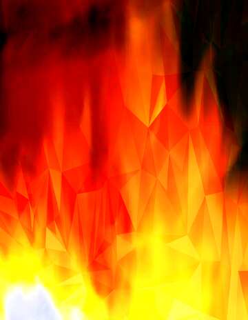 FX №205120 Fire Polygonal abstract geometrical background with triangles
