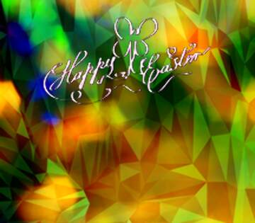 FX №205452 Color  festive  background.  Polygon happy  easter