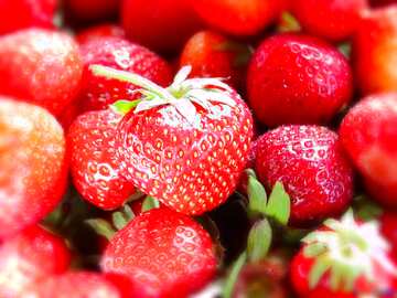 FX №206952 Juicy strawberries blur frame
