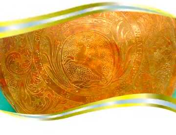 FX №206954 Texture gold metal stamping frame border