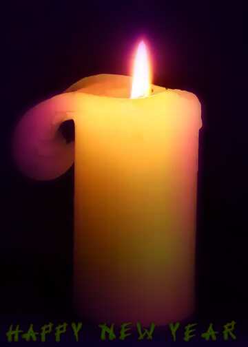 FX №206487 Burning  candle happy new year