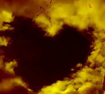 FX №206789 Cloud of Love fire  polygonal  background