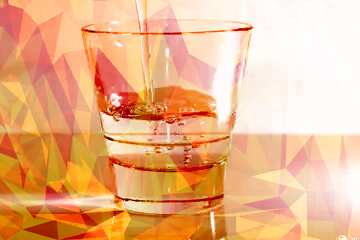 FX №206550 Drinking water hot Polygonal triangles picture