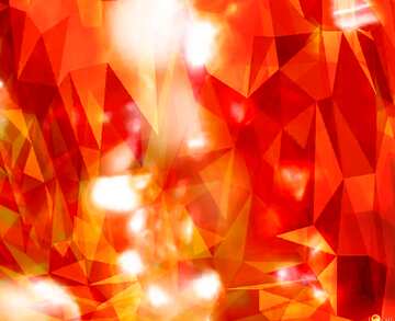 FX №206920 Color blurred background polygonal triangles hot picture orange