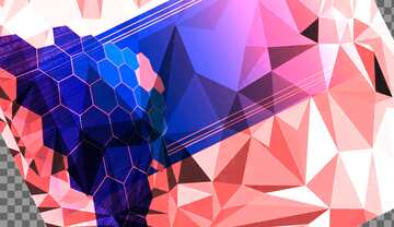 FX №206587 Polygonal business information technology concept background