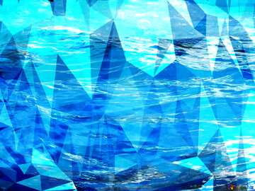 FX №206756 Waves on water Polygonal background