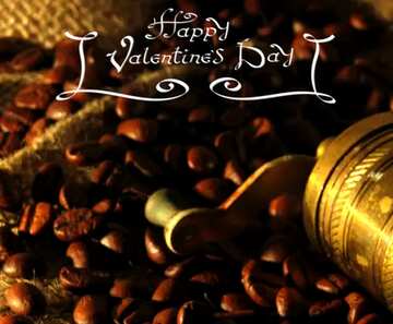 FX №207943 Coffee grinder Happy Valentine`s day heart