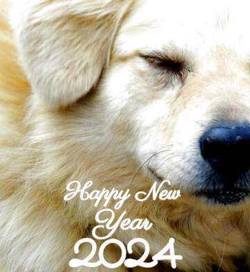 FX №207392 happy new year 2024 dog