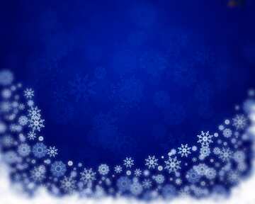 FX №207315 Blue Christmas snowy background