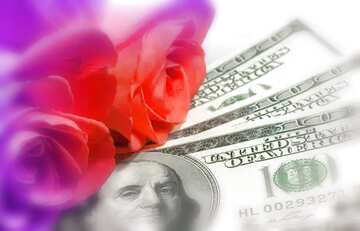 FX №208743 Roses  and  dollars. blur frame