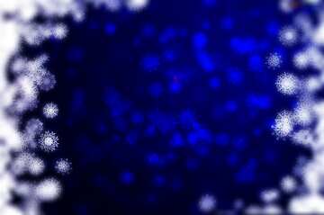 FX №208056 Blue Christmas background blur frame