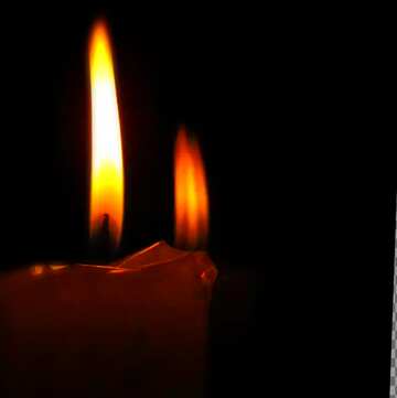 FX №208351 burning candle blur frame
