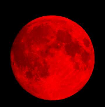 FX №209573 Red  full moon