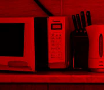 FX №209449 Microwave dark red background