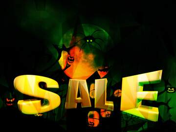 FX №209902 Halloween Sales promotion discount background