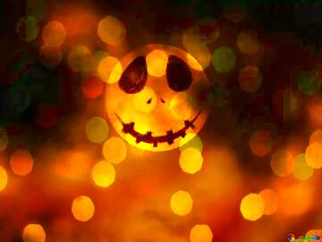 FX №209685 Halloween bokeh  background with the Moon