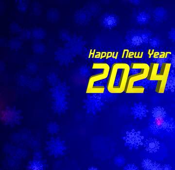 FX №209468 Blue Snowflake background happy new year 2024