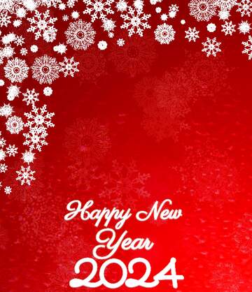 FX №209880 Red Christmas background snowflakes happy new year 2024