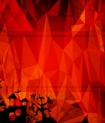 FX №209827 Halloween Polygonal hot template background