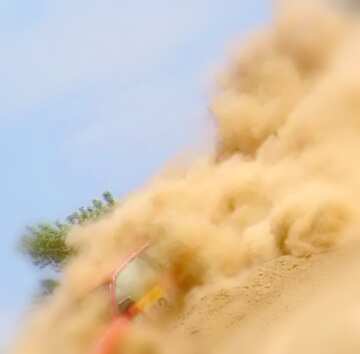 FX №21547 Image for profile picture Racing  car  is  track . Dust..