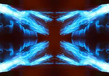 FX №210473 Blue fire fractal  pattern