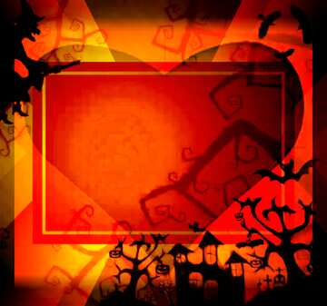 FX №210040 Halloween Red heart background