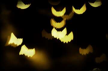 FX №210004 Bat bokeh lights  dark halloween Background