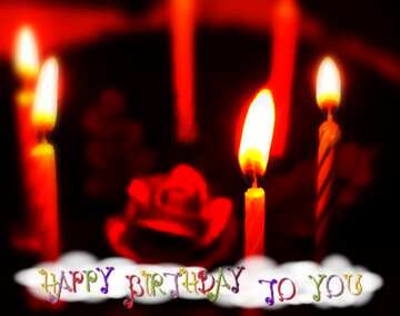 FX №210344 Happy birthday congratulation  Cake with candles background