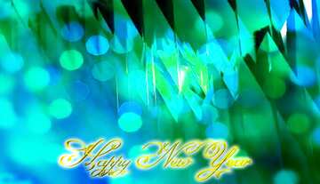 FX №210573 Blue futuristic abstract background. Inscription text Happy New Year