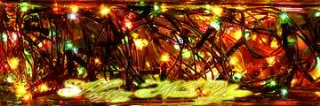 FX №210694 New Year Happy lights garland