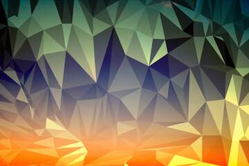 FX №210280 Sunset Gradient Polygon background