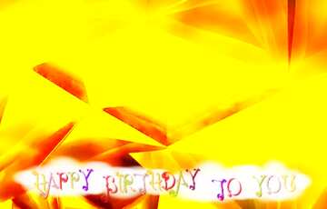 FX №210872 Polygon gold background happy birthday card