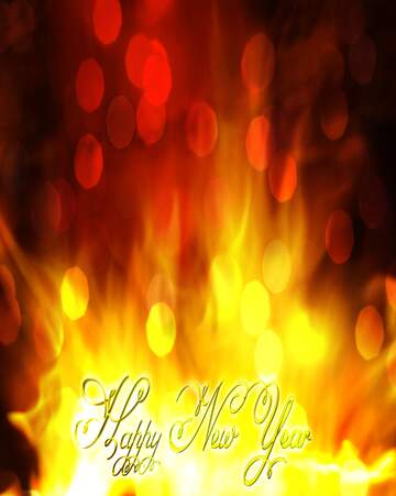 FX №211171 Happy New Year gold Fire Background.